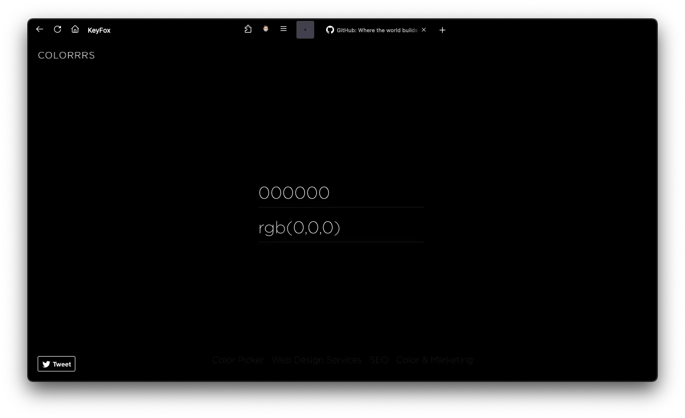 KeyFox- A minimal, keyboard centered OneLiner CSS. screenshot