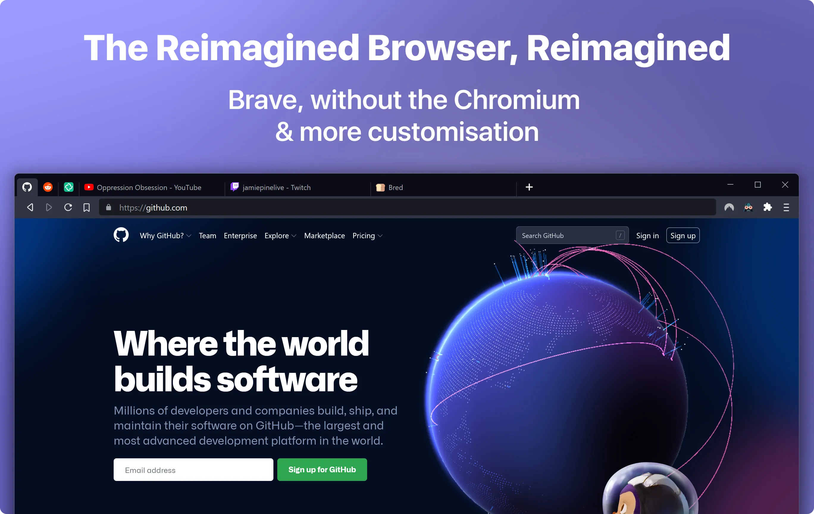 Brave-Fox: The Reimagined Browser, Reimagined screenshot