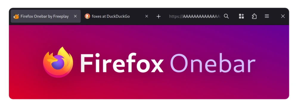 Firefox Onebar screenshot