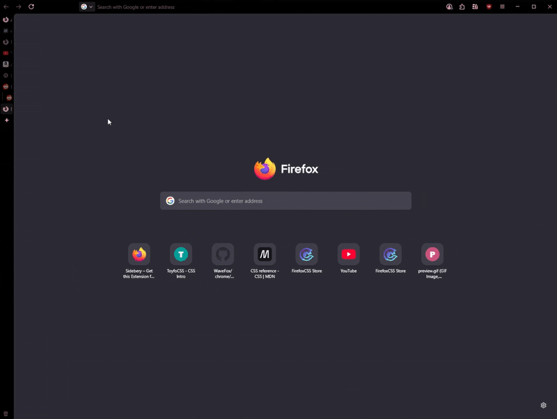 Sakuras Simple Sidebar screenshot