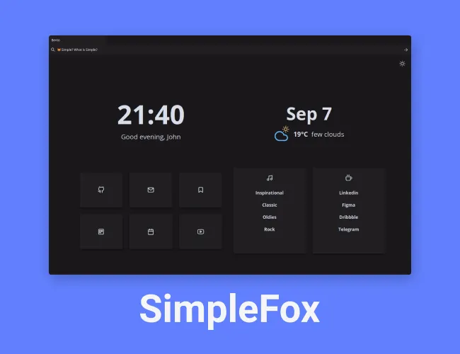 SimpleFox screenshot